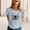 Grey, variant on Graphic Tees for Women's T-Shirts Short Sleeve O Neck Top for Everyday Wear Lightweight Casual Tee Stylish Graphic Print Comfortable Versatile Women’s Apparel Blue XL