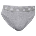 thumbnail image 2 of CR7 calzoncillos para hombre, pack de 3 - calzoncillos, logo en la cintura, algodón elástico Negro/Gris/Blanco XL (X-Large), 2 of 5