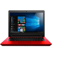 thumbnail image 1 of Laptop Lenovo IdeaPad 110-14IBR 14", Intel Celeron N3060 2.48GHz, 4GB, 500GB, Windows 10 Home 64-bit, Rojo Lenovo 80T6008ULM, 1 of 2