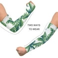 thumbnail image 4 of ALAZA Tropical Palm Tree Leaves UV Sun Protection Arm Sleeves UPF 50+ Compression Cooling Sleeve 1 Pair, 4 of 7