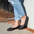 thumbnail image 2 of Okabashi Samantha Women's Ballet Flats-Black-6, 2 of 9