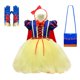 thumbnail image 1 of Vestido clásico de fantasía de Blancanieves para niñas, disfraz de princesa de Carnaval de Halloween, tutú de tul esponjoso, peluca para niños Fivean unisex, 1 of 2