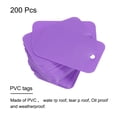 thumbnail image 2 of Uxcell Blank Waterproof Eyelet Hole Plastic Tags for Product Tags,2.5x4cm/0.98x1.57" Pack of 200,Purple, 2 of 6
