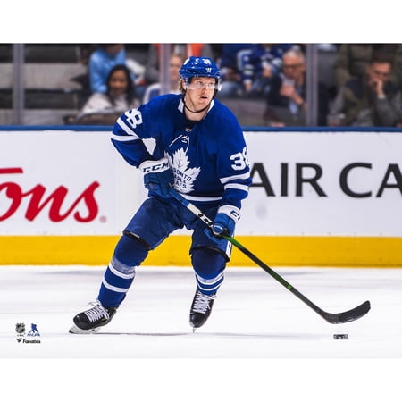 Rasmus Sandin Toronto Maple Leafs Unsigned Blue Jersey Skating Photograph