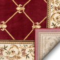 thumbnail image 2 of Well Woven Patrician Trellis Red French European 2'3" X 7'3" Runner Rug Stain, 2 of 8