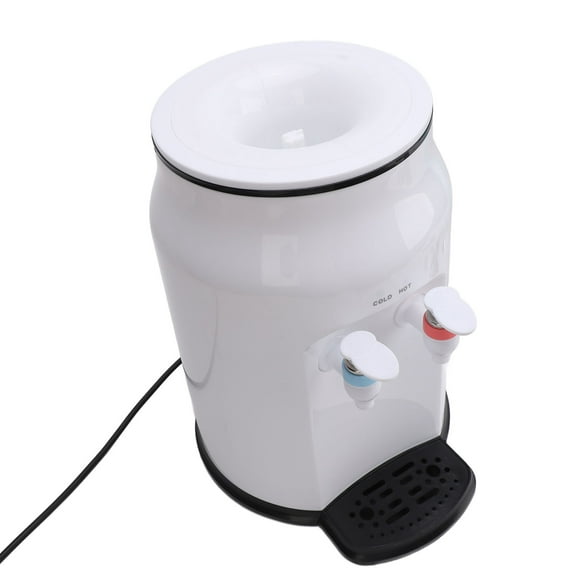 Distributeur d'Eau Chaude et Froide, Plateau d'Eau Amovible, Petit Refroidisseur d'Eau de Comptoir pour Dortoir et Bureau