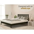 thumbnail image 6 of Acacia Kaylin Solid Wood Bed Frame with Headboard, Signature Headboard Wood Bed, Queen - Mocha, 6 of 8