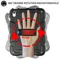 thumbnail image 4 of Dteck for iPad 10th Generation Case 2022 10.9 Inch with Soft TPU Screen Protector, Heavy Duty Rugged Protective Kids 10th Gen iPad Cover with Rotating Stand Hand/Shoulder Strap,Black, 4 of 6
