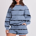 thumbnail image 2 of qolati Sweatshirt Sets for Women 2 Piece Casual Shorts Oversized Tacksuit Set Y2k Long Sleeve Pullover Tops with Sport Shorts Macting Sets 2023 Trendy Outfits, 2 of 6