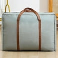 thumbnail image 7 of Large Storage Bags,Foldable Travel Bag,Large Sports Bag,Extra Large Moving Bags with Zips for Moving House Storage Clothes Bedding Comforter Quilt Blankets Waterproof Jumbo Storage Bags Moving Totes, 7 of 7