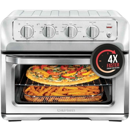 

Chefman  Toast Air Fryer + Toaster Oven Stainless Steel 20 Liter