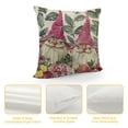 thumbnail image 4 of PHYHOO Rose Flower Decorative Throw Pillow Covers, Floral Outdoor Home Decor, Pink Stripes Farmhouse Cushion White, 4 of 5