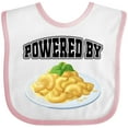 thumbnail image 3 of Inktastic Powered by Macaroni and Cheese Boys or Girls Baby Bib, 3 of 4