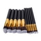 thumbnail image 2 of Brochas Kabuki 10 piezas Myrva Set de 10 brochas profesionales extra suaves para maquillaje, 2 of 2