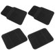 thumbnail image 3 of 1 Set 4 Pcs PVC Waterproof General Car Floor Mats Vehicle Foot Mats (Black), 3 of 3