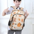 thumbnail image 6 of FORMRS School Backpack 17" Student Travel Bag with Laptop Compartment, Beige Fall Acorns Pattern, 6 of 7