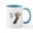 White/Blue Inside, variant on CafePress - Moo Giraffe Goat Mug - 11 oz Ceramic Mug - Novelty Coffee Tea Cup