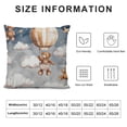 thumbnail image 5 of Qinduosi Funny Animals Pillow Covers Set of - Nursery Decor, Kids Room Decor for Girls Boys, Kids Playroom Decor, Baby Boy Girl Nursery Decor, Kids Decorative Pillow White, 5 of 5