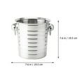 thumbnail image 2 of ifundom Large Capacity Stainless Steel Ice Bucket with Modern Design, Storage Container, 1 Pack, 2 of 8