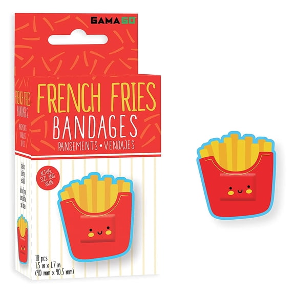 French Fries Adhesive Bandages (Pack of 18)