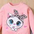 thumbnail image 6 of NOLDARES Infant Toddler Girls Cute Winter Outfits 2pcs Set Long Sleeve Soft Tee and Elastic Waist Pants Clothes Clothing(Pink,3-4 Y), 6 of 6