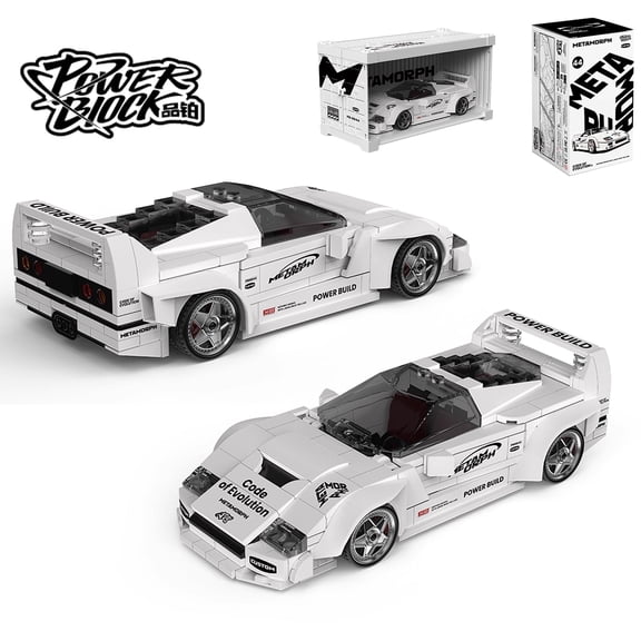 Honchoes Sports Racing Car Building Set with Display Box Compatible with Lego City Cars for Adults