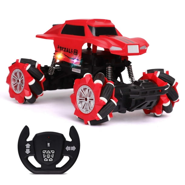 Side & Climbing RC Car Remote Control Truck - Realistic Steering Remote, Agile Universal Wheels - 2.4Ghz Off Road RC Trucks with Rechargeable Battery - Electric Toy Car for &