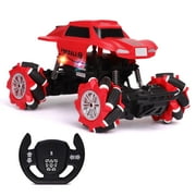 Side & Climbing RC Car Remote Control Truck - Realistic Steering Remote, Agile Universal Wheels - 2.4Ghz Off Road RC Trucks with Rechargeable Battery - Electric Toy Car for All Adults & Kids Ages 3+