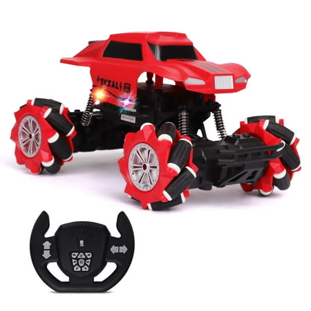 Side & Climbing RC Car Remote Control Truck - Realistic Steering Remote, Agile Universal Wheels - 2.4Ghz Off Road RC Trucks with Rechargeable Battery - Electric Toy Car for All Adults & Kids Ages 3+