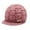 Pink, variant on Women Winter Warm Knit Hat Wool Ski Caps With Visor Purple One Size