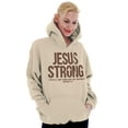 thumbnail image 4 of Jesus Strong Philippians 4:13 Bible Hoodie Sweatshirt Women Men Brisco Brands X, 4 of 6