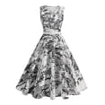 thumbnail image 1 of Vestido de Impresión Vintage de las Mujeres, Moda de Verano sin Mangas Maxi para la Fiesta de la Noche Y el Vestido Casual, Sexy Estilo Resort Largo Vestido, 1 of 9