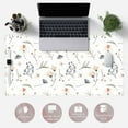 thumbnail image 4 of armdgodx White Flowers & Grass Mouse Pad, White, 4 of 6
