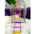 thumbnail image 3 of Escalera de madera para pájaros y mascotas, estante columpio para jaula para loros y guacamayos (52cm), 3 of 6