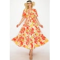thumbnail image 5 of Flying Tomato Women's Summer Floral Cut Out Midi Dress (Red, Small), 5 of 5