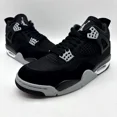 thumbnail image 5 of Ni - ke Air Jordan 4 Retro SE Black Canvas Grey Athletic Shoes Size 7 Men's DH7138-006, 5 of 5