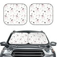 thumbnail image 2 of Daiia Cute Poodle Dog 2PCS Car Windshield Sun Shade, Foldable Sun Shield for Car Front Window, Auto Sun Blocker Visor Protector Universal for Truck SUV Pickup-Medium, 2 of 7