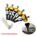 thumbnail image 3 of 5pcs HSS Hole Saw Set 16-30mm Drill Bit Drilling Crown for Wood Plastic PVC, 3 of 11
