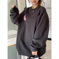 thumbnail image 2 of Sudaderas para mujer, combinables, sencillas, clásicas, retro, para estudiantes, otoño, ropa bonita, acogedora, moderna, para el tiempo libre, ropa de calle, estilo americano., 2 of 6