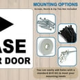 thumbnail image 3 of ADA CENTRAL SIGNS - Please Use Other Door with Right Arrow Sign - ADA Compliant Digitally Printed Text Wall Signs - Safety Evacuation Signs for indoors and outdoors - Black on White, 3 of 7