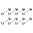 thumbnail image 1 of Unique Bargains 8Pack Métal Sac Sangle Connecter Boucles, 25x35mm Bourse Vis Rivets de Fixation (Ton Argent), 1 of 7