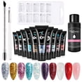 thumbnail image 3 of DIY Nail Extension Kit: 15g Quick Building Gel, 30ml Slip Solution, 100Pcs Nail Molds, Double-Head File & Brush - Professional Manicure Tools Set for At-Home Fake Nails Creation (BEMT22 Type 09), 3 of 6