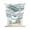 Turquoise, variant on Pink Ombre Tie Up Curtains for Kitchen Windows,Adjustable Rod Pocket Valance 45 Inch Short, Modern Geometric Abstract Art Moire Window Treatment Balloon Roman Blind Shade, 52" x 45"