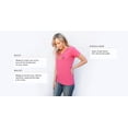 thumbnail image 2 of Life is Good. Women's LS Crusher Vee: Take It Slow Slot - Cranberry Red (L), 2 of 2