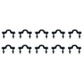Troglfold Tie Down Pad Eye 50 Pcs Nylon Bungee Deck Loop Tie Down Pad