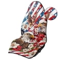 thumbnail image 6 of Binienty Eagle Hibiscus Floral American Flag Car Seat Cover Sweat Protector Towel After Running Beach Yoga July 4th Decor Sweat Proof Breathable Car Seat Cover Towel Front Seats Only, 6 of 8
