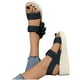 thumbnail image 4 of Amzcrzy Zapatos de mujer,Zapatos de mujer,Zapatillas de mujer, Sandalias casuales de mujer con hebilla de una línea, sandalias de suela gruesa con punta abierta y flores Sandalias Mujer Zapatillas De, 4 of 5