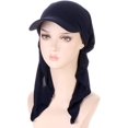 thumbnail image 5 of CoCoMangos Women Peaked Chemo Cap Sun Protection Baseball Cap Newsboy Hat Elastic Soft Pre Tied Headscarf Hair Loss Turbans, 5 of 5