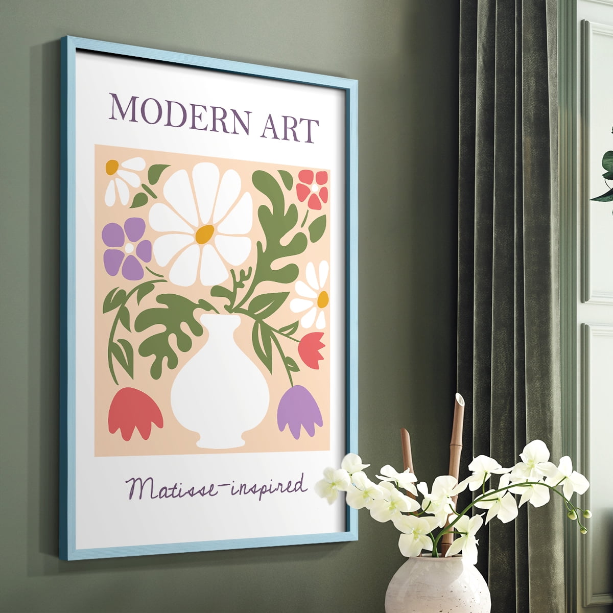 Matisse LXI Framed Print - Solid Wood