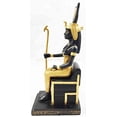 thumbnail image 3 of Egyptian Goddess Isis Iset Deity of Motherhood Magic Sitting On Throne Figurine, 3 of 4
